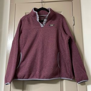L.L. Bean EUC Purple Sweater Fleece 1X